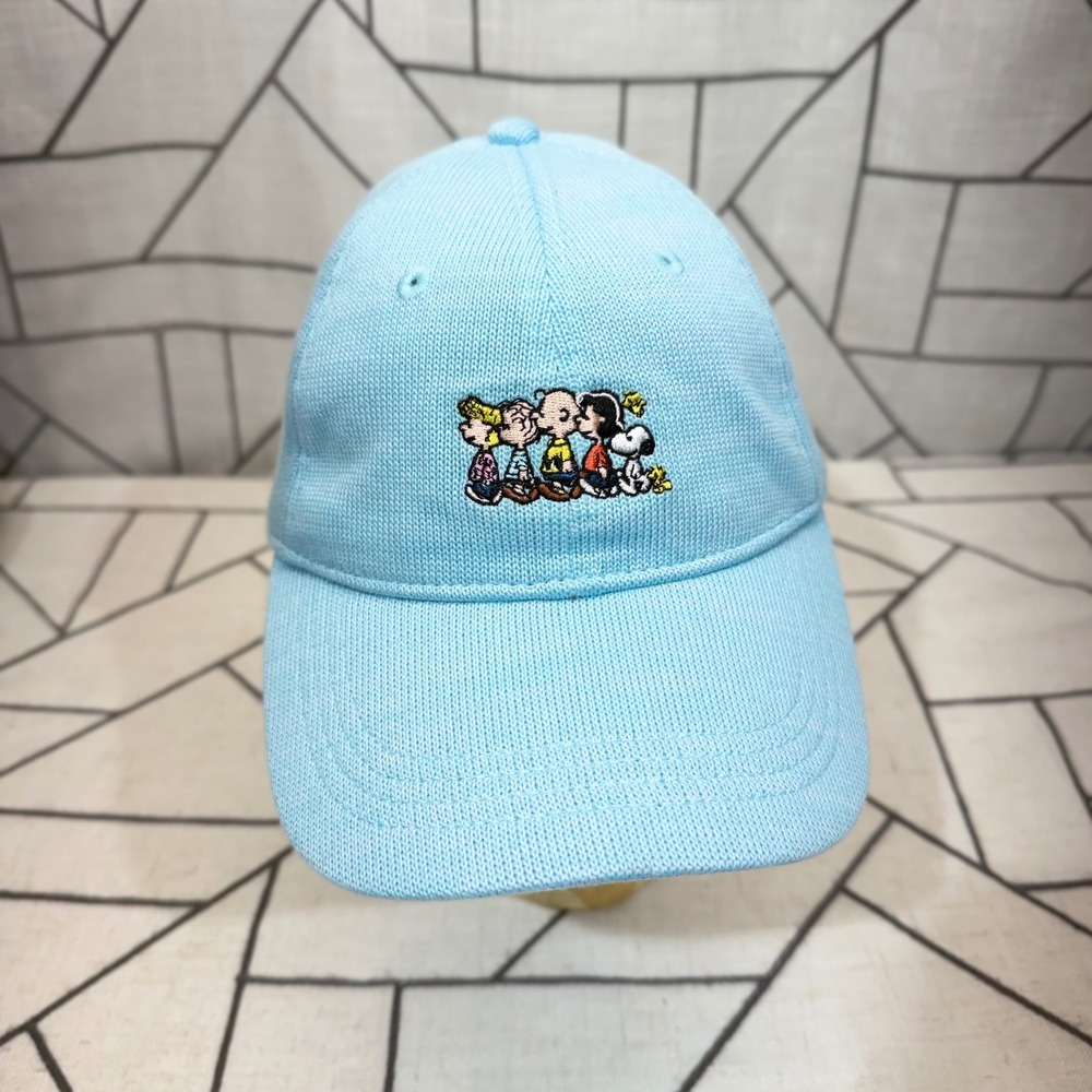 Love Your Melon Peanuts Baseball Cap OS Light Blue Embroidered Snoopy Gang Hat